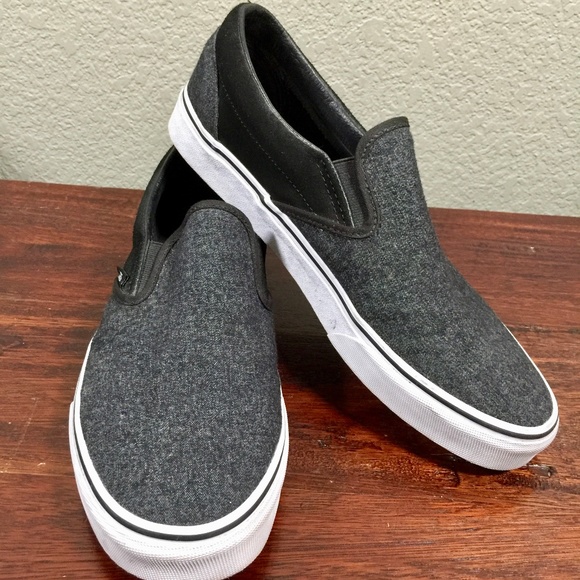 vans tweed slip on